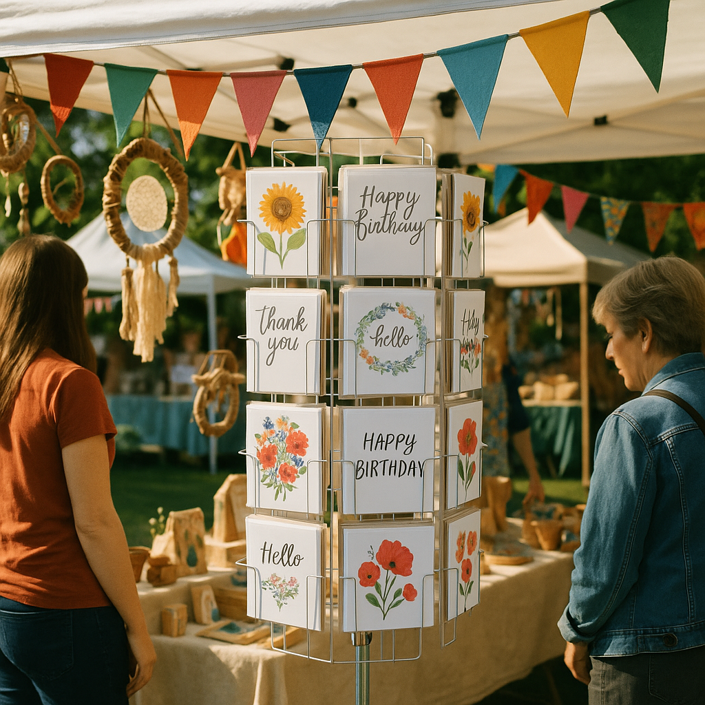 🧷 How to Display Greeting Cards at Craft Fairs: 7 Proven Display Ideas to Boost Sales