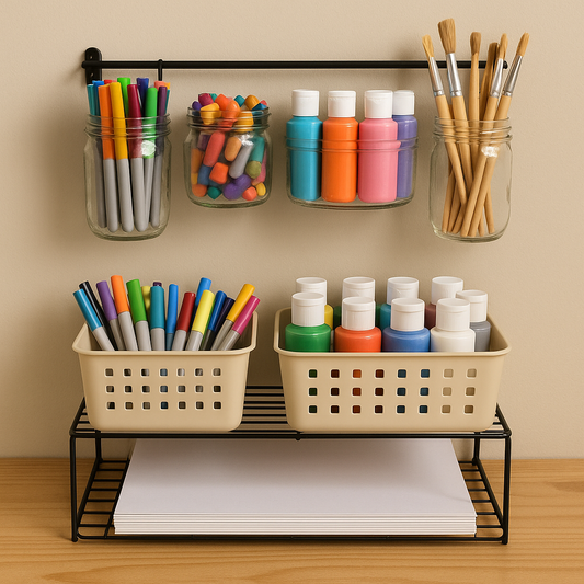 How to Organize Craft Supplies on a Budget