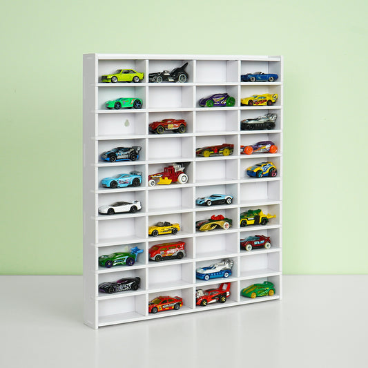 Toy Car Display Shelf Holds 40 Diecast 1/64 Cars