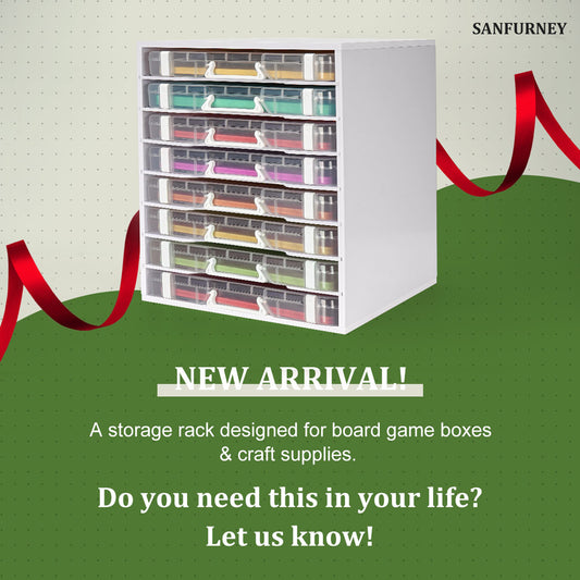 8 Tier 8.5"*11" Paper Transparent Box Organizer Rack Pre-sale
