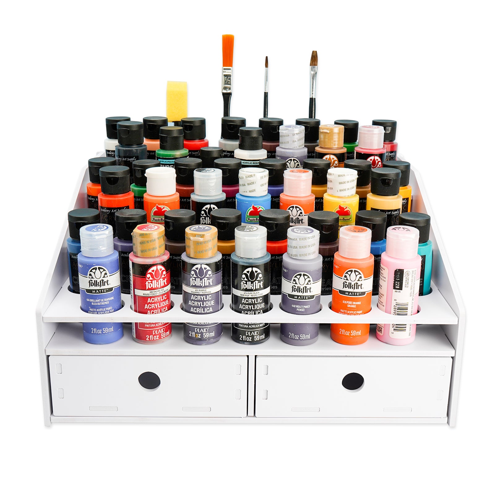  Acrylic Paint Organizer, Paint Rack Stand for 45