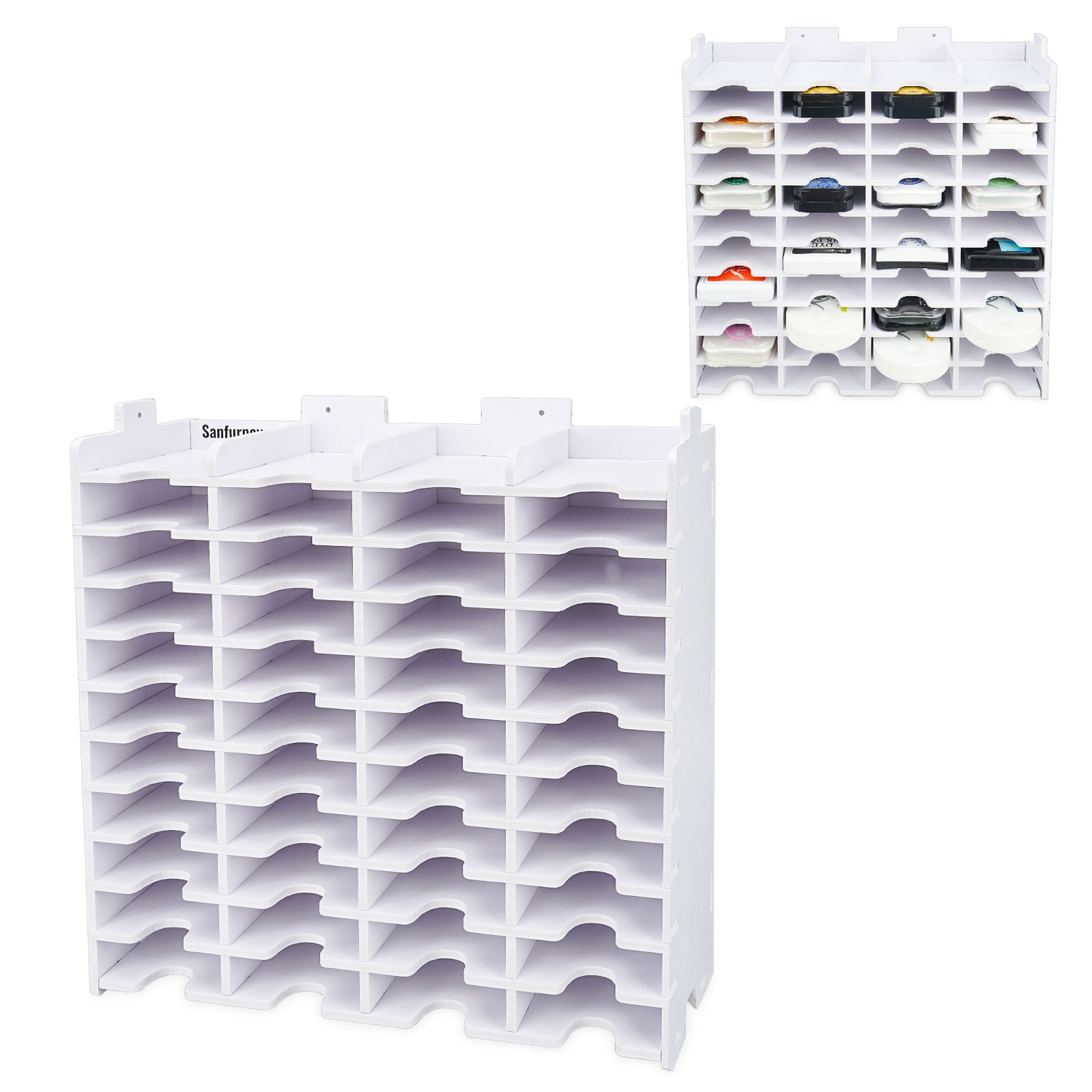 Sanfurney Ink Pad Storage Rack, 36 Grids Stamp Pad Organizer Holder  Compatible with Stampin Up, Ranger Ink Pads, Hobbies & Toys, Stationery &  Craft, Craft Supplies & Tools on Carousell