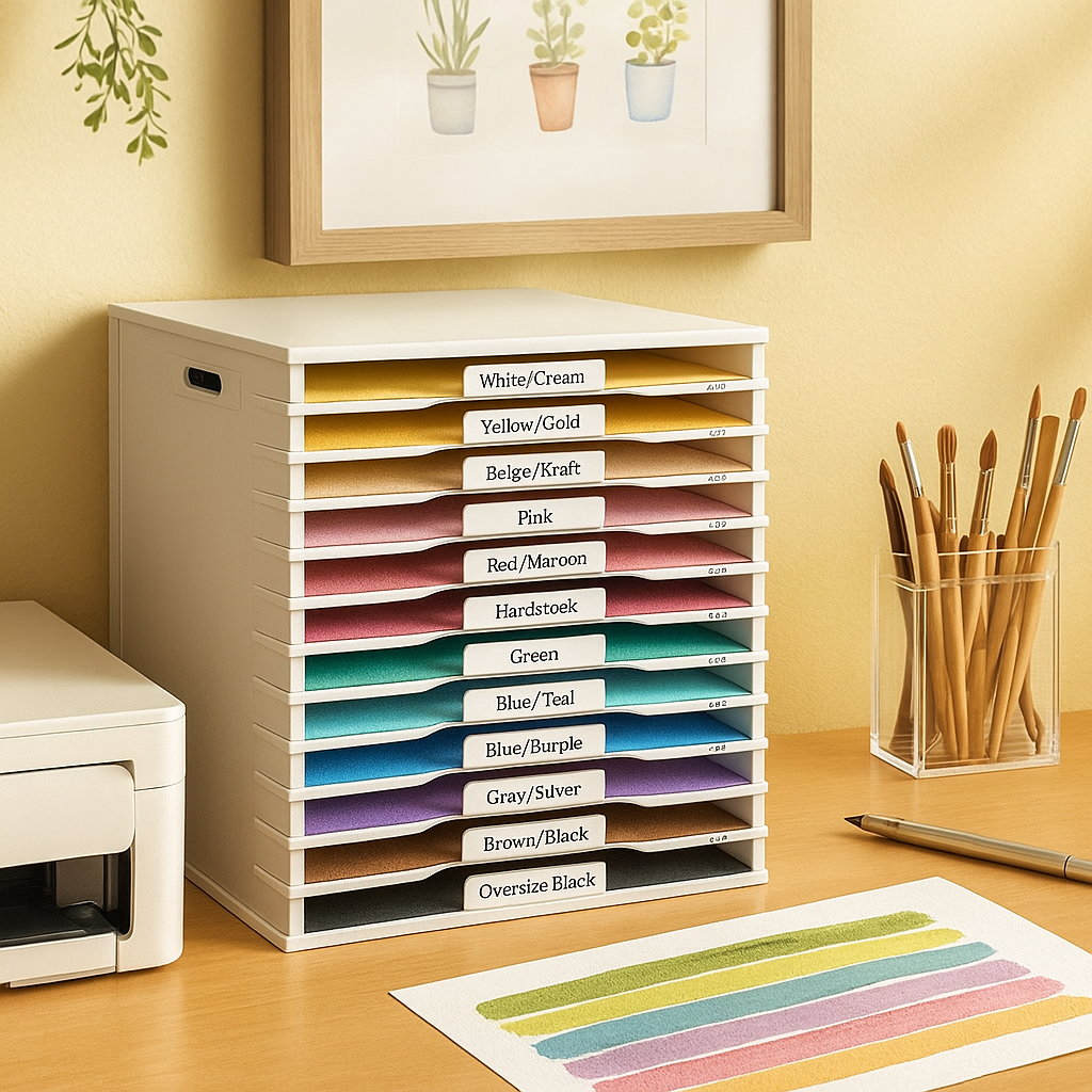 Dyi Paper Rack 10 Creative Ways to Organize Scrapbook Paper: Shelving Ideas That Actu ...