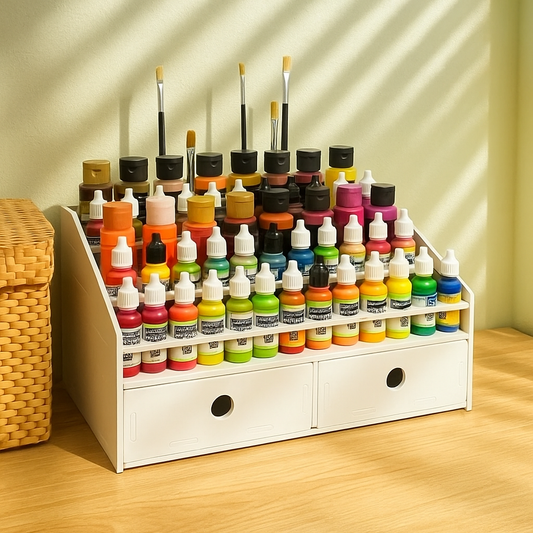 Affordable Paint Bottle Storage Hacks for Crafters