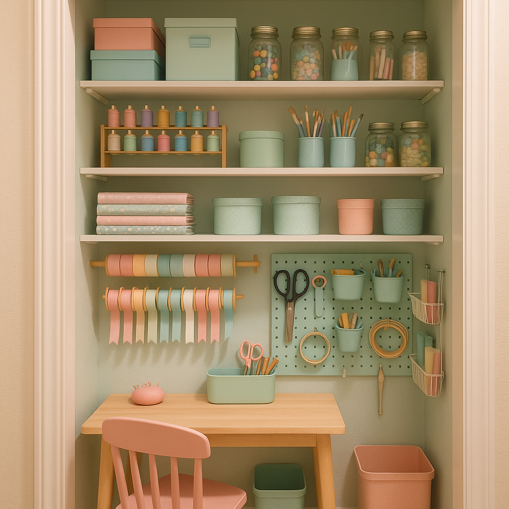 🎨 How to Turn Your Closet into a Mini Craft Room