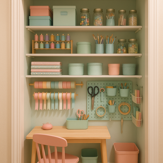 🎨 How to Turn Your Closet into a Mini Craft Room