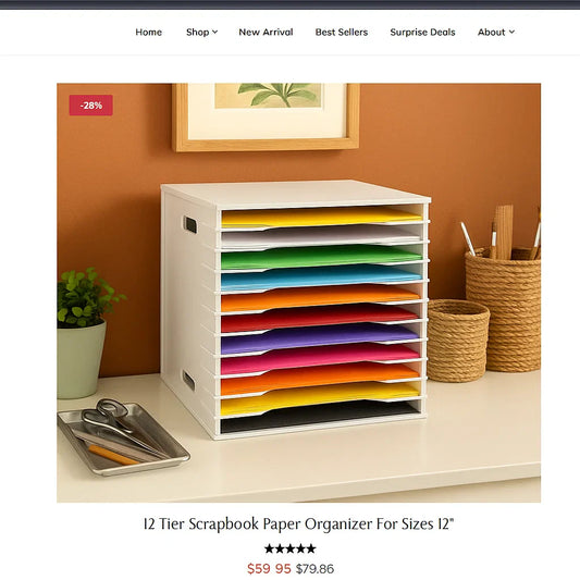 Scrapbook Paper Storage Ideas for Home Studios