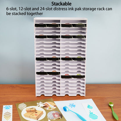 12 Slots Distress Ink Pad Rack - Sanfurney