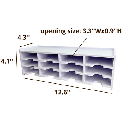 12 Slots Slim Ink Pad Top Rack - Sanfurney