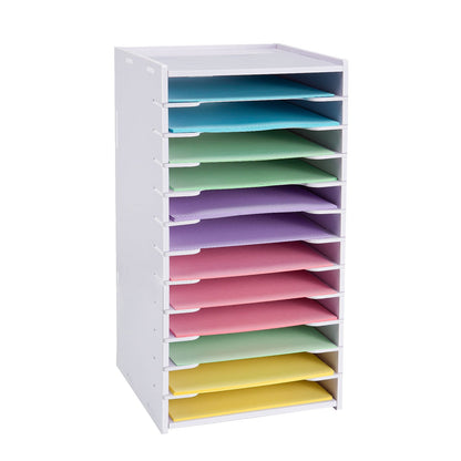 12 Tier Cardstock Organizer for Sizes 6" x 6" - Sanfurney