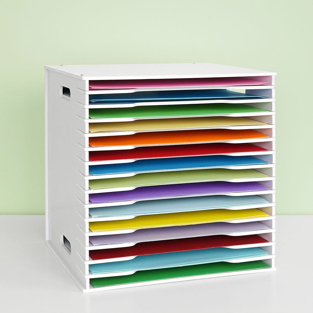 15 Tier Scrapbook Paper Organizer 12