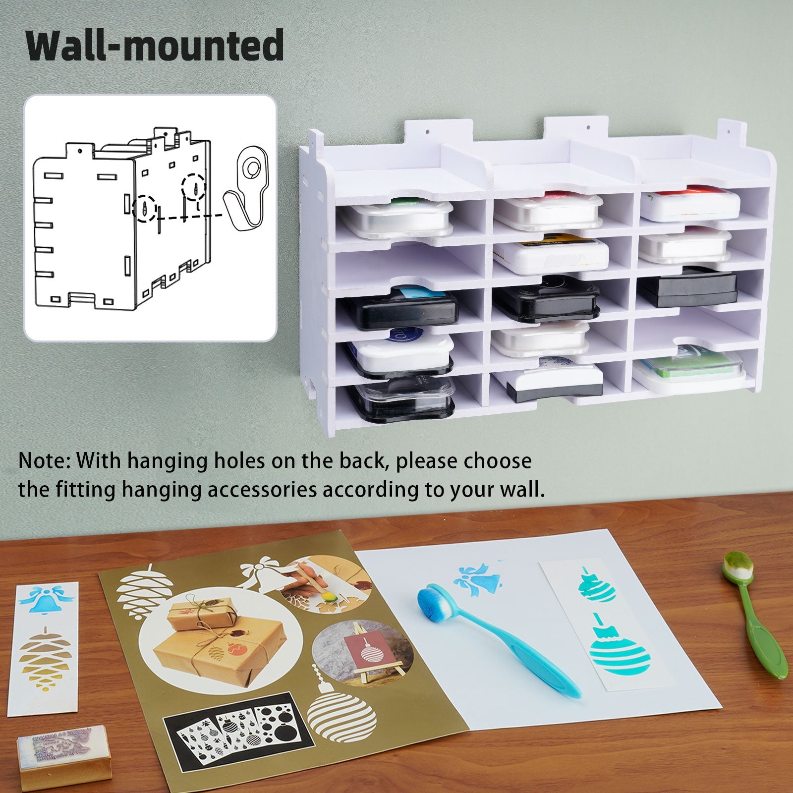 18 Slots Standard Ink Pad Rack - Sanfurney