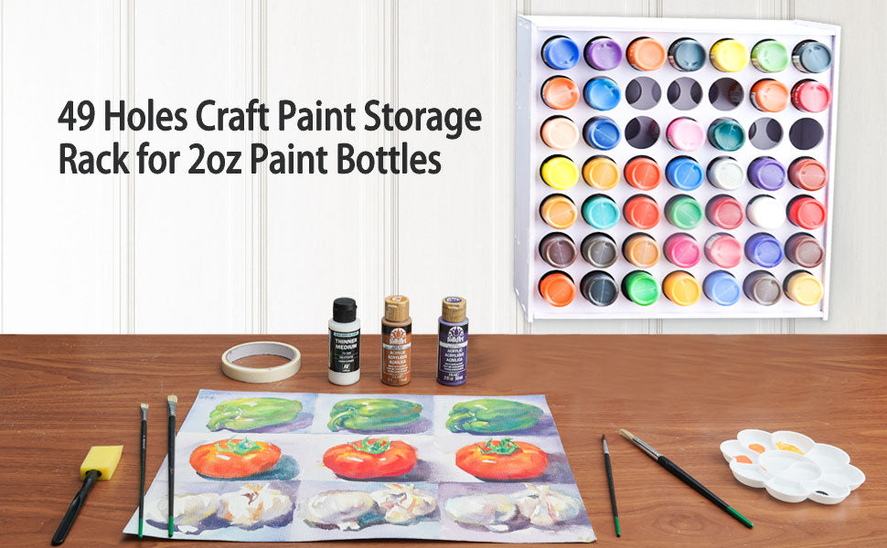 Provo Craft Paint Rack Holds 160 2oz Bottles Paint Rotating