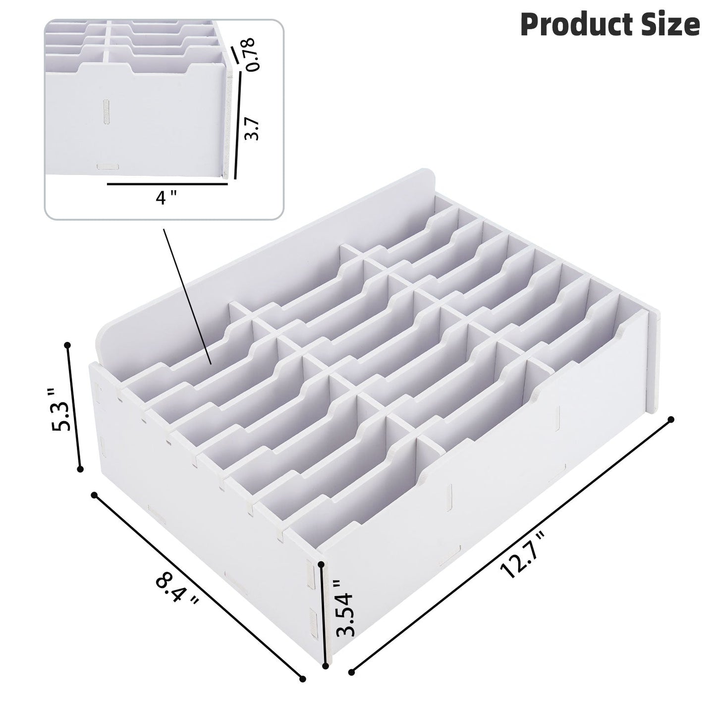 24 Slots Cell Phone Storage Box - Sanfurney