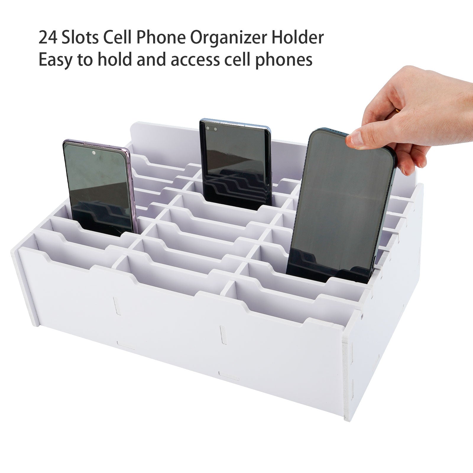 24 Slots Cell Phone Storage Box - Sanfurney