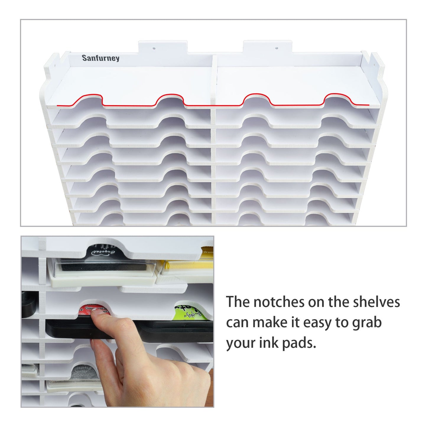 24 Slots Distress Ink Pad Rack - Sanfurney