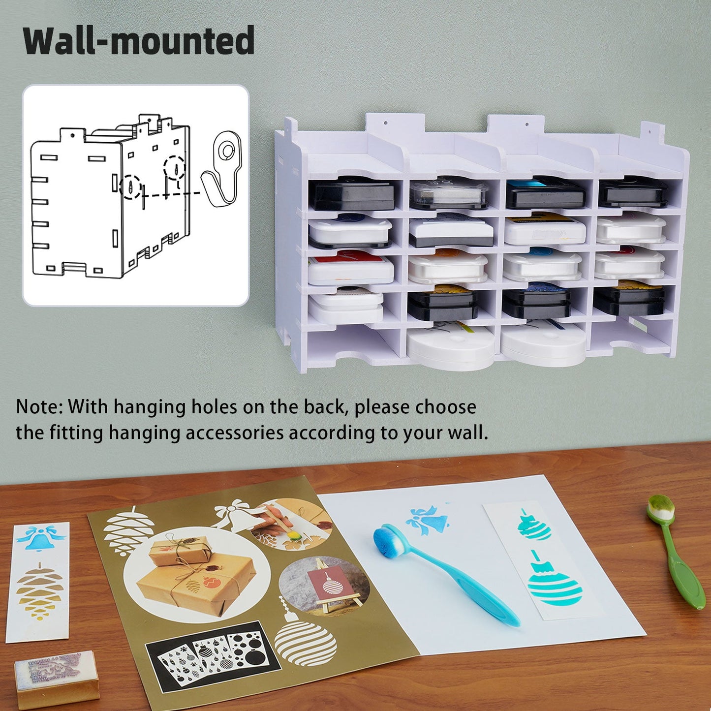 24 Slots Slim Ink Pad Rack - Sanfurney