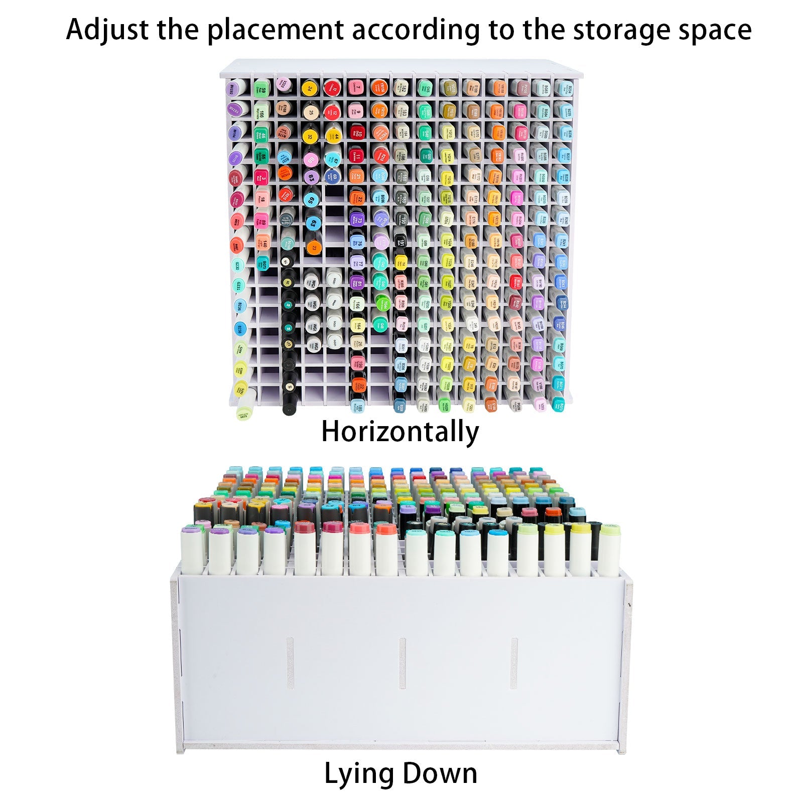 240 Slots Art Marker Storage Rack - Sanfurney