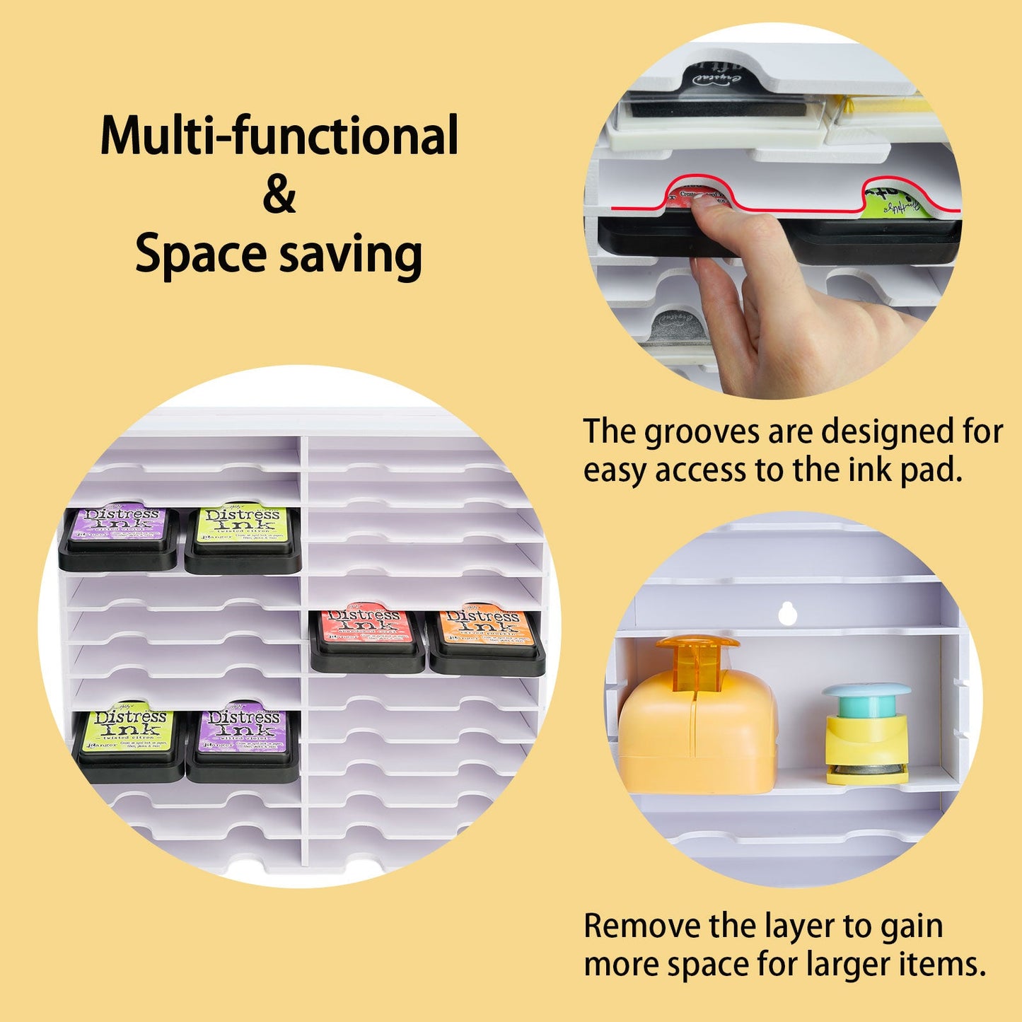 26 Grids Flat - top Ink Pad Rack - Sanfurney