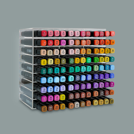 27 Grids Acrylic Art Marker Holder for 108 Markers