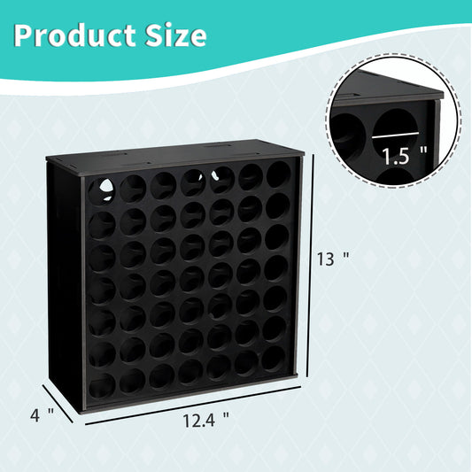 49 Holes Paint Rack for 2oz Acrylic Bottles Black