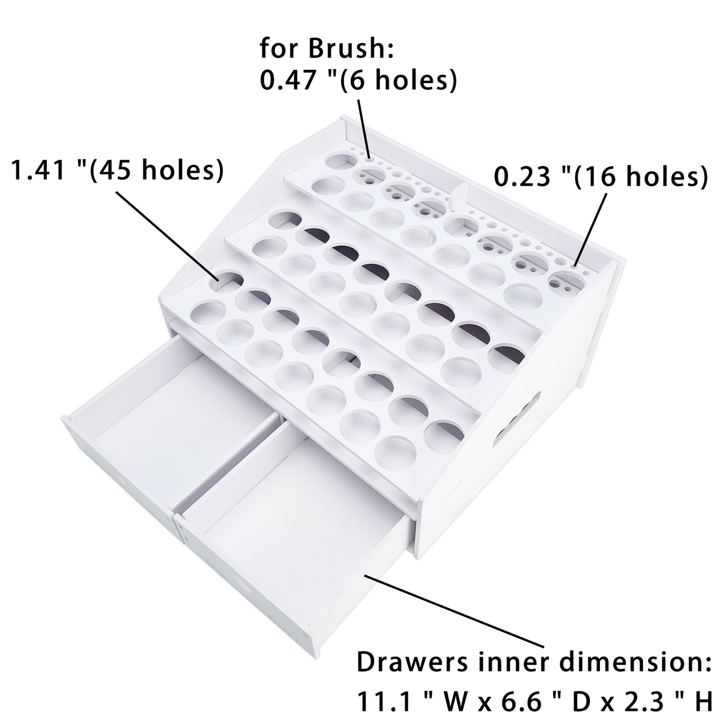 45 Holes Paint Rack Stand for 2oz 59ml Acrylic Paint Bottle