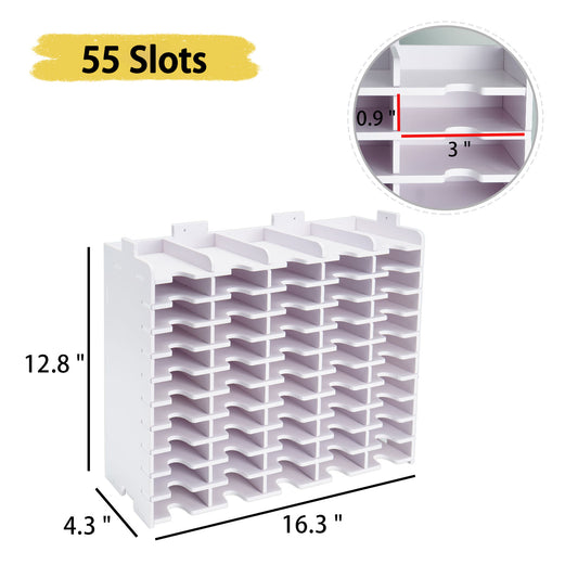 55 Slots Ink Pad Storage Holder Wall-Mounted