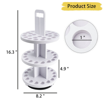 3 - Tier Spinning Paint Organizer Rack for Citadel Paints Bottles - Sanfurney