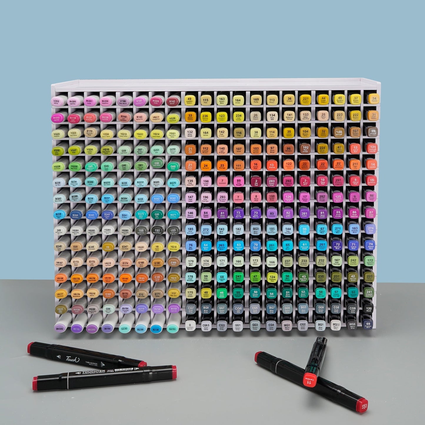 300 Slots Art Marker Storage Rack - Sanfurney