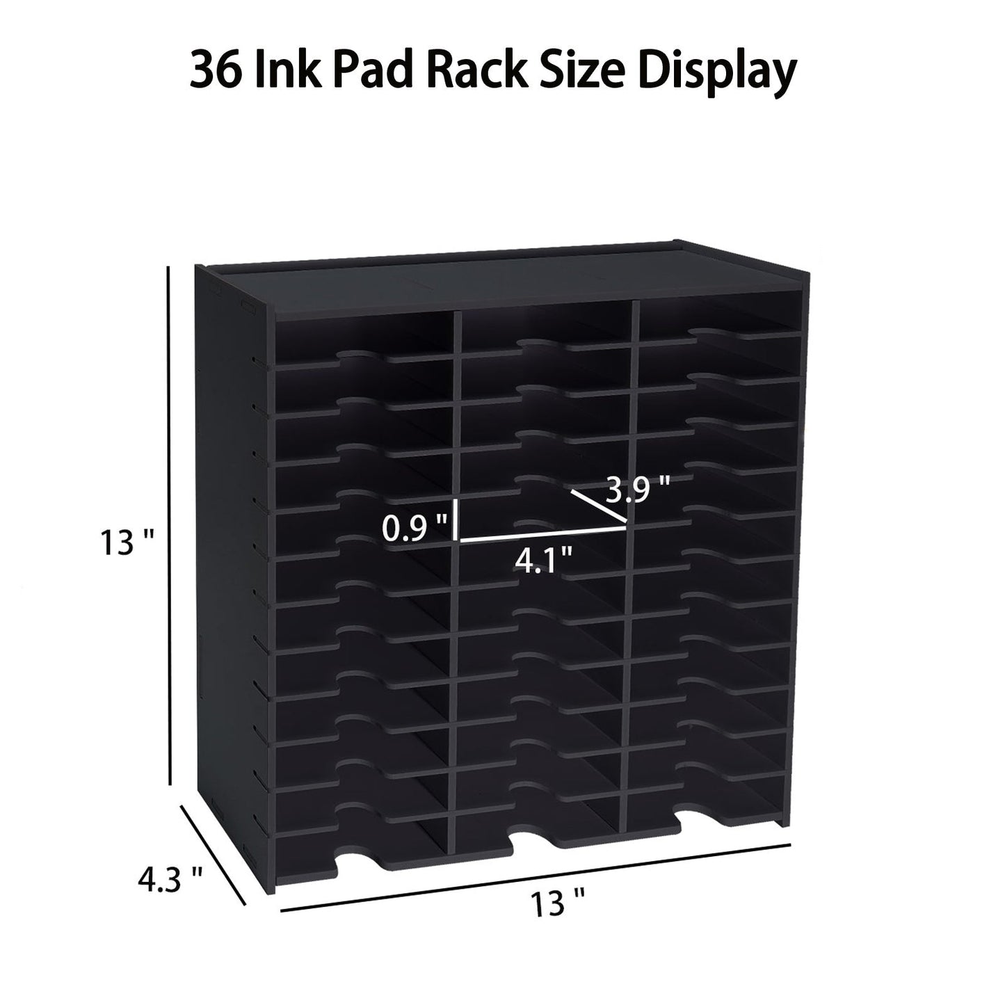 36 Grids Flat - top Ink Pad Rack - Sanfurney