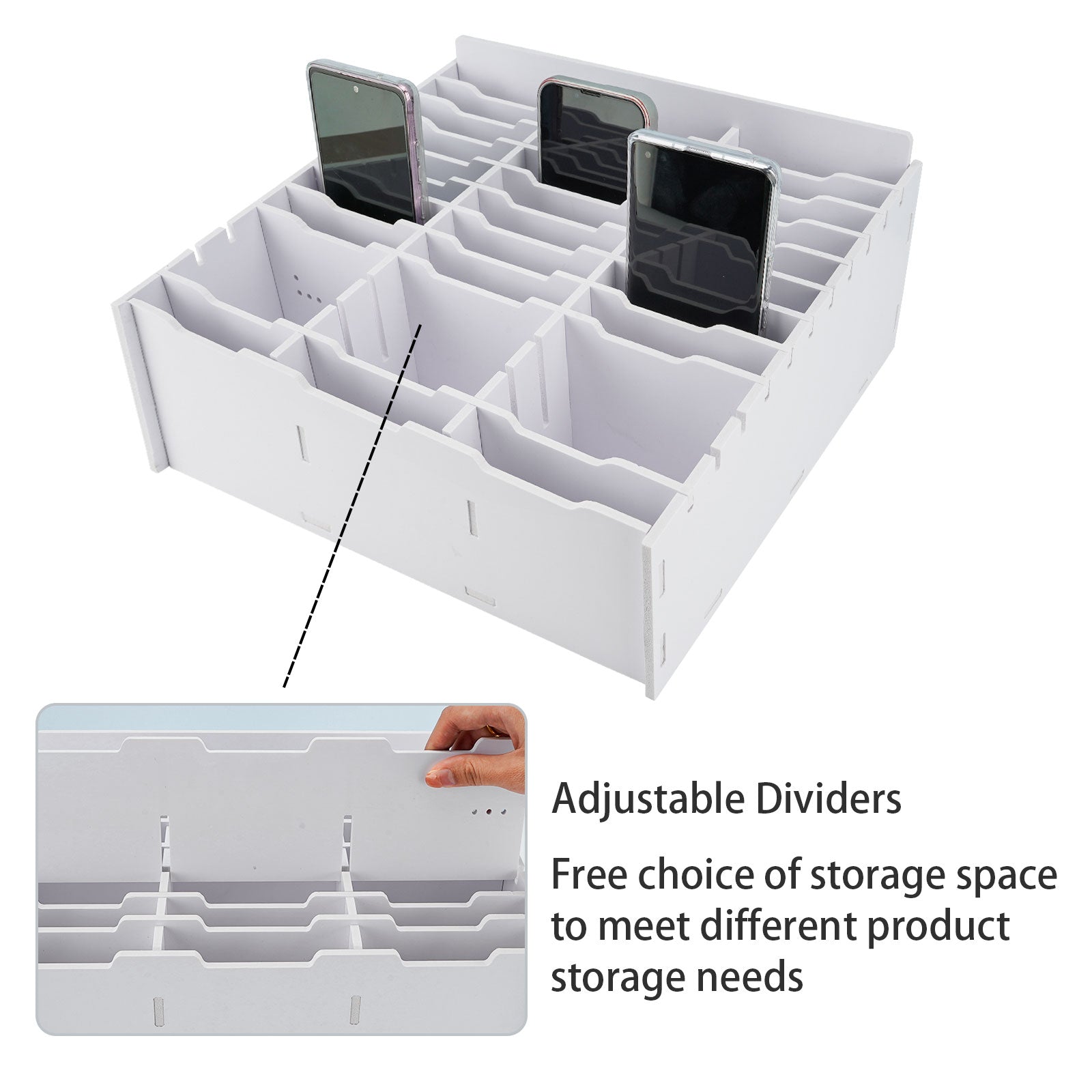 36 Slots Cell Phone Storage Box - Sanfurney