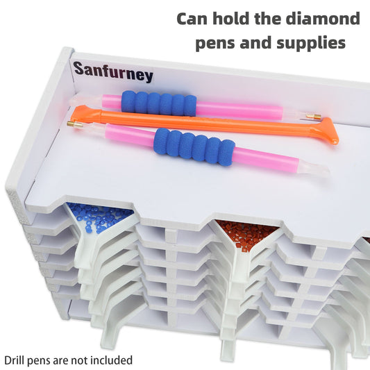 36 Slots Diamond Painting Tray Rack - Sanfurney