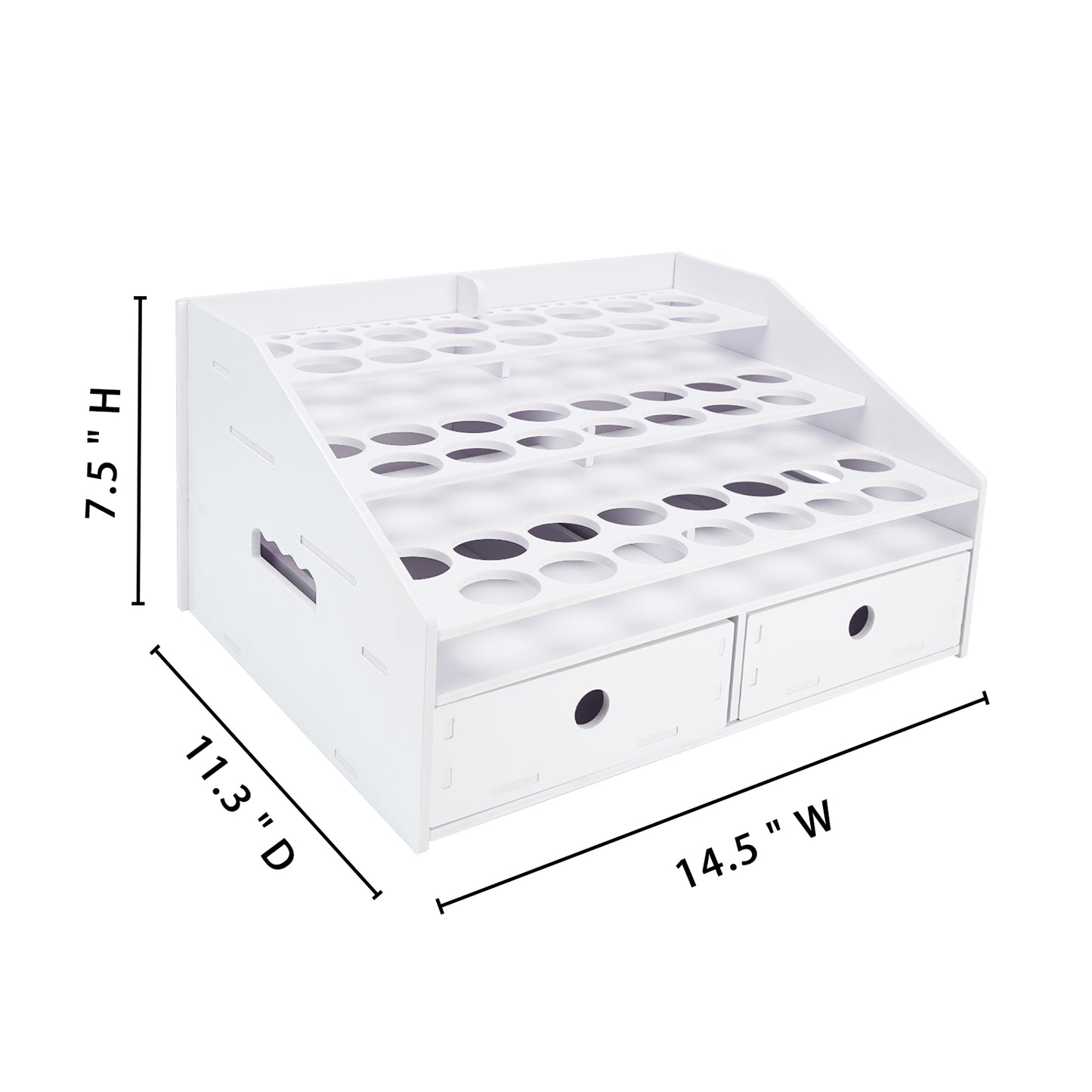 45 Holes Paint Rack Stand for 2oz 59ml Acrylic Paint Bottle