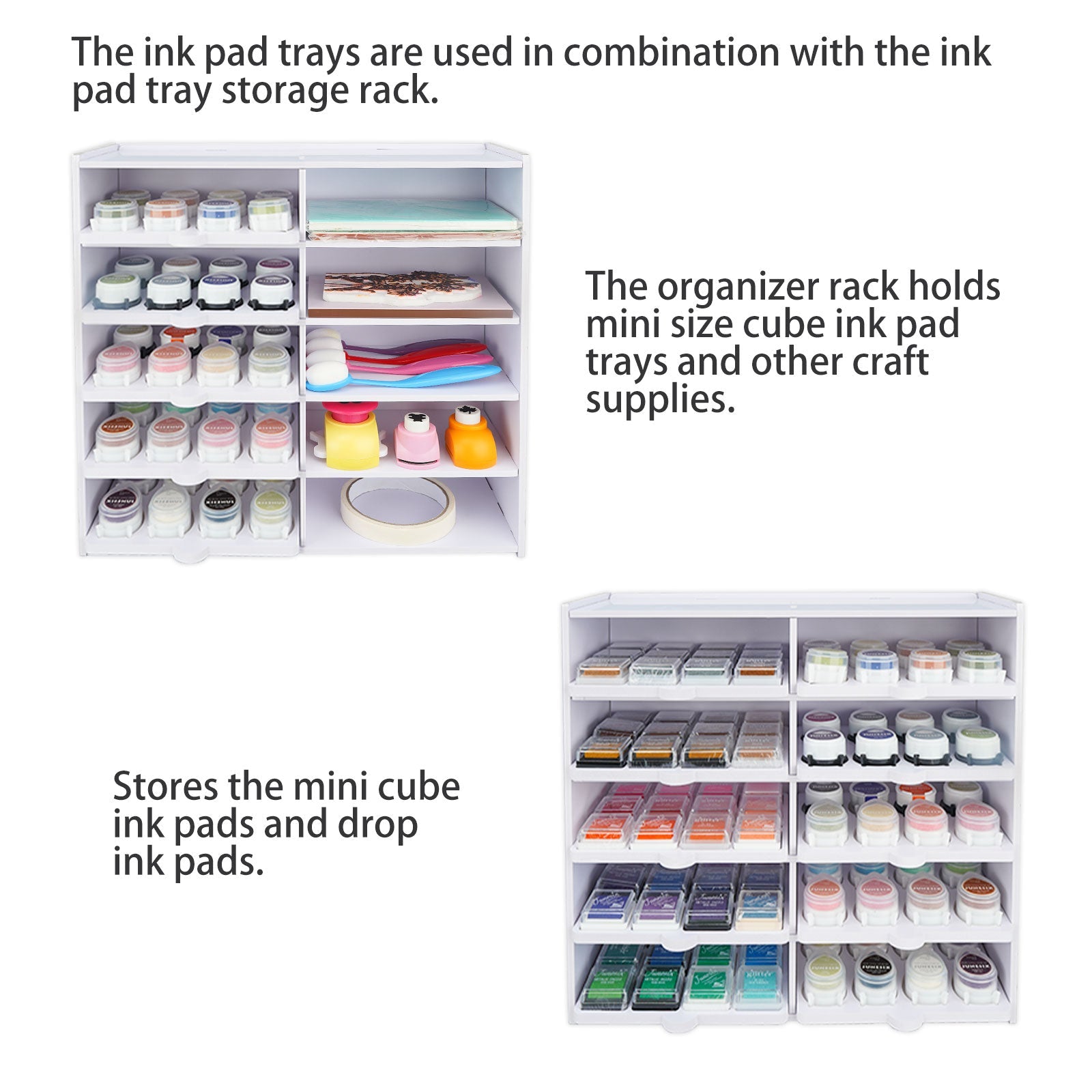 40 Grid Drop Ink Pad Caddy, 5 Trays - Sanfurney