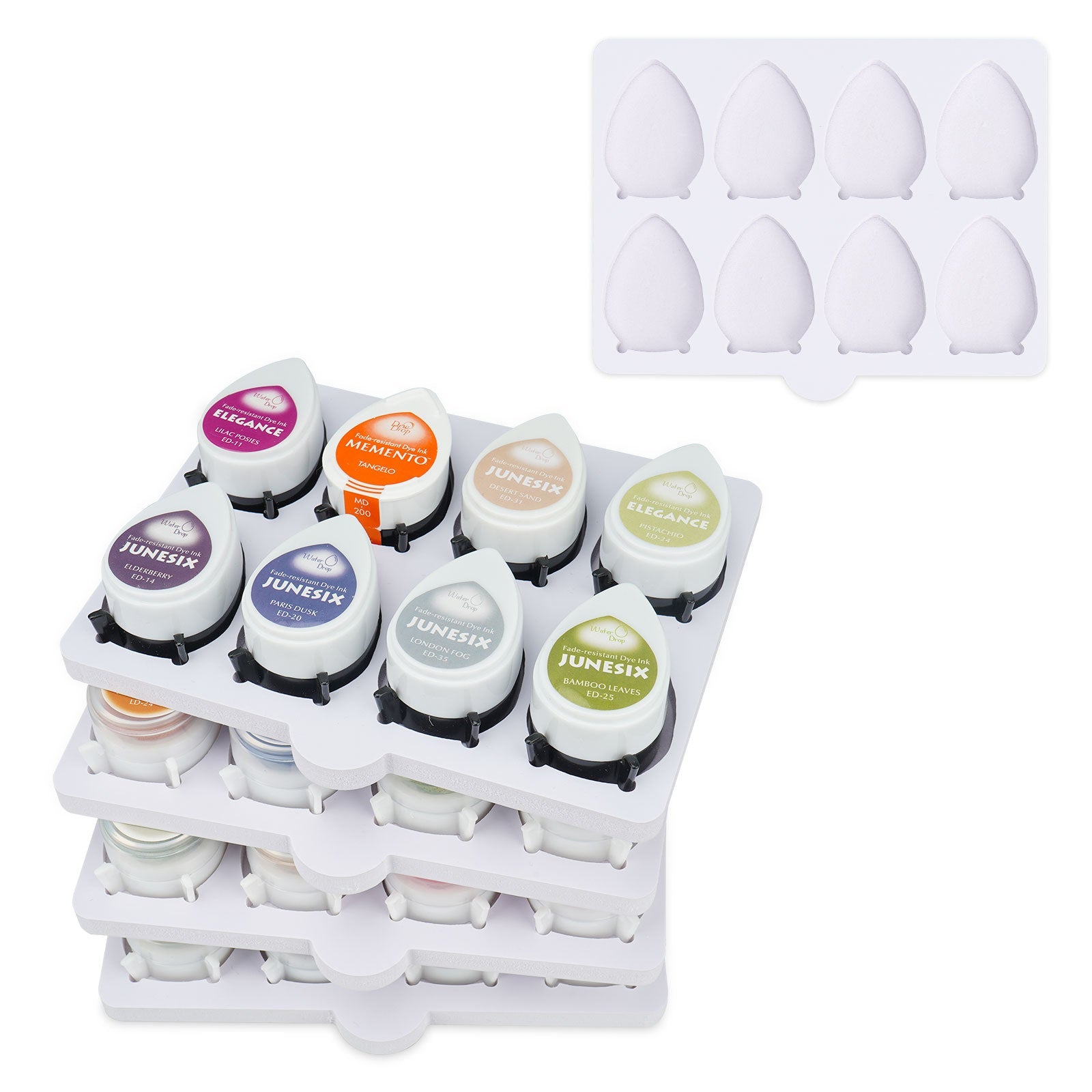 40 Grid Drop Ink Pad Caddy, 5 Trays - Sanfurney