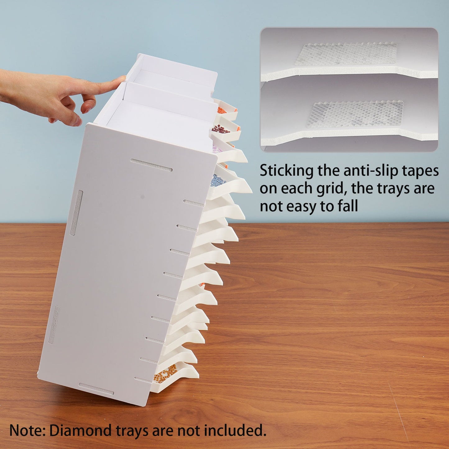 40 Grids Large Diamond Painting Tray Rack - Sanfurney