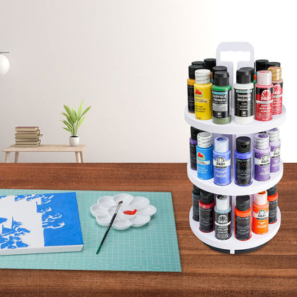 40 Holes Spinning Paint Storage Tower - Sanfurney