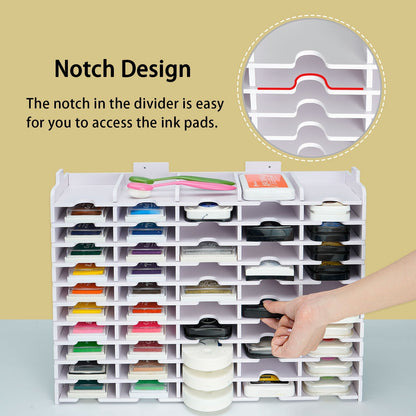 44 Slots Ink Pad Storage Holder Wall - Mounted - Sanfurney