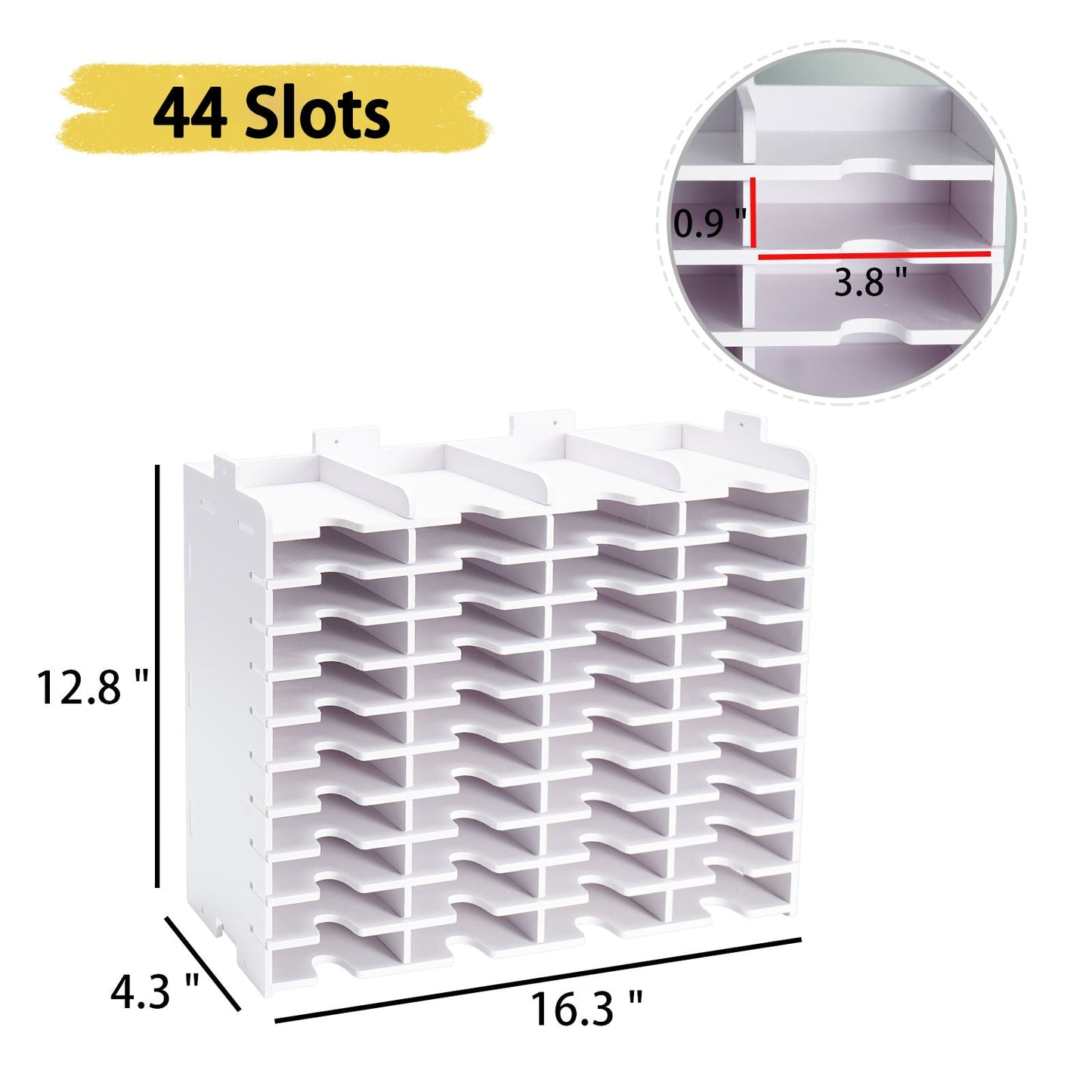 44 Slots Ink Pad Storage Holder Wall - Mounted - Sanfurney