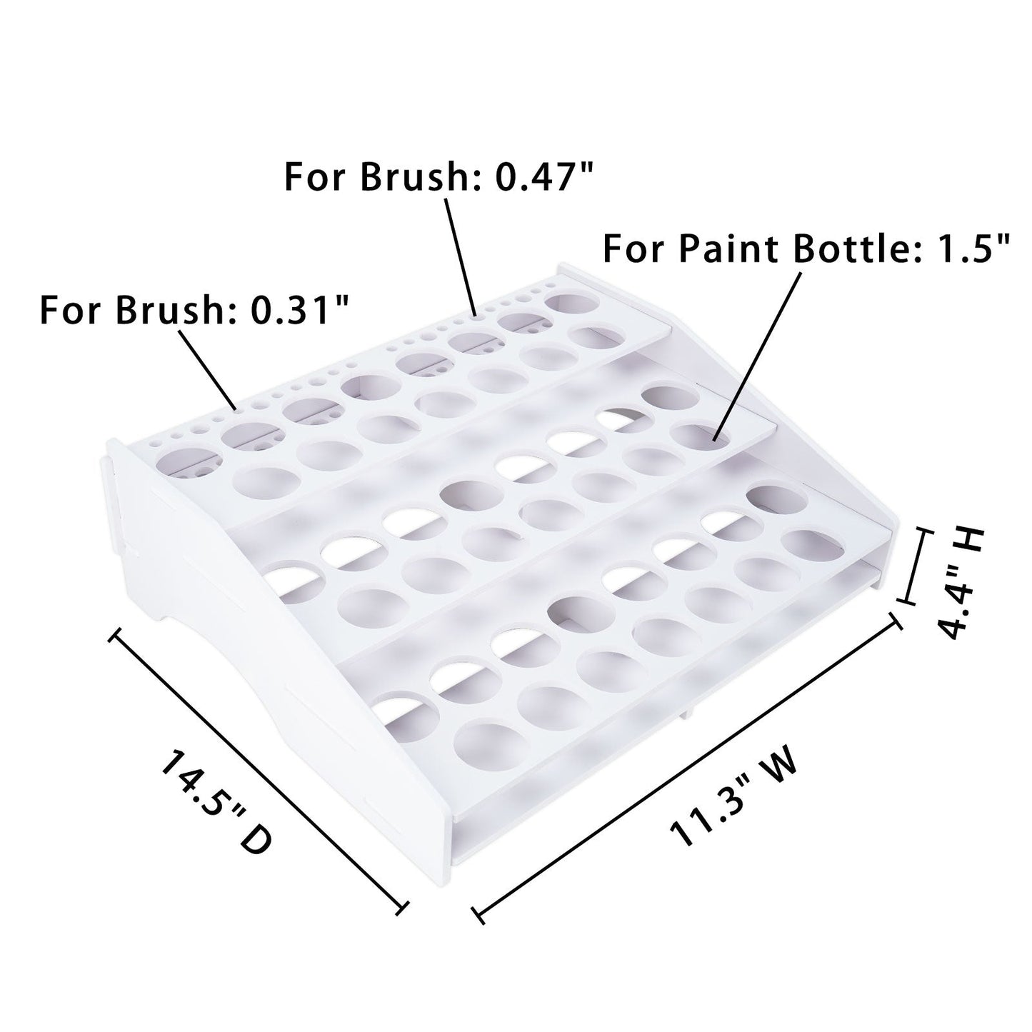 45 Holes Paint Holder for 2 oz Paint Bottle - Sanfurney