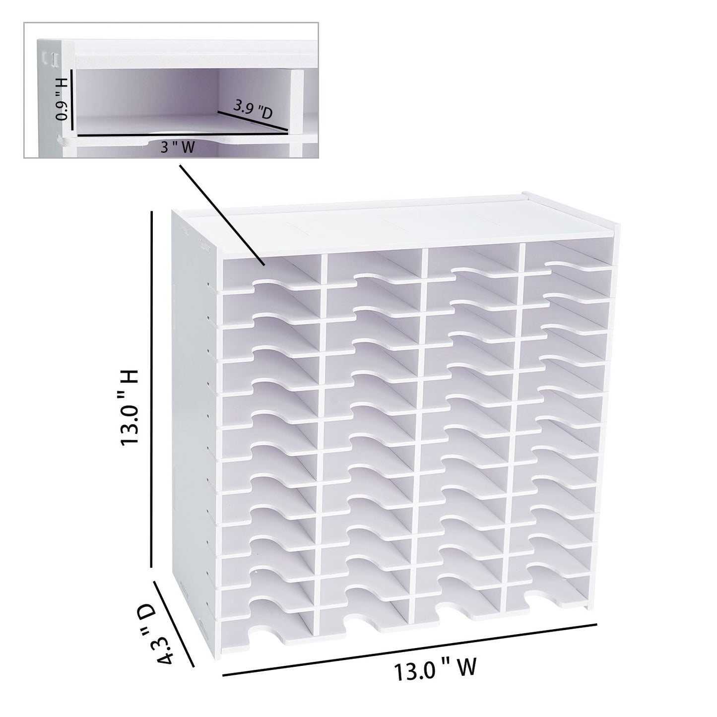 48 Grids Flat - top Ink Pad Rack - Sanfurney