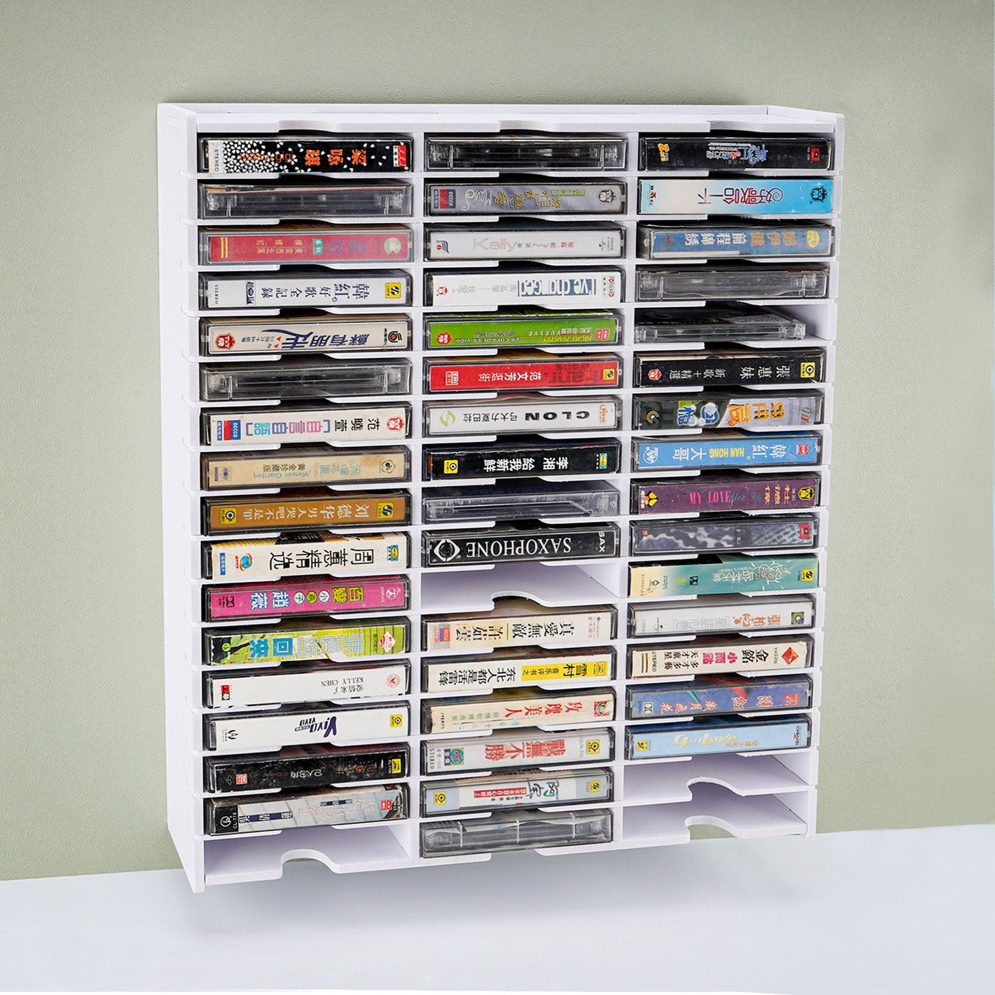 51 Slots Cassette Tape Storage Rack - Sanfurney