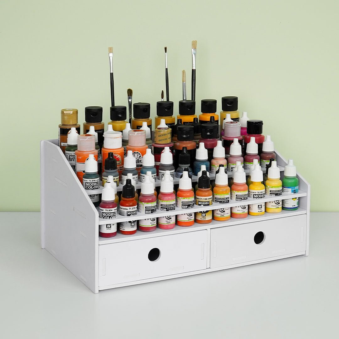 Sanfurney Paint Rack Stand Pigment Ink Bottle Paints Tool Storage with ...