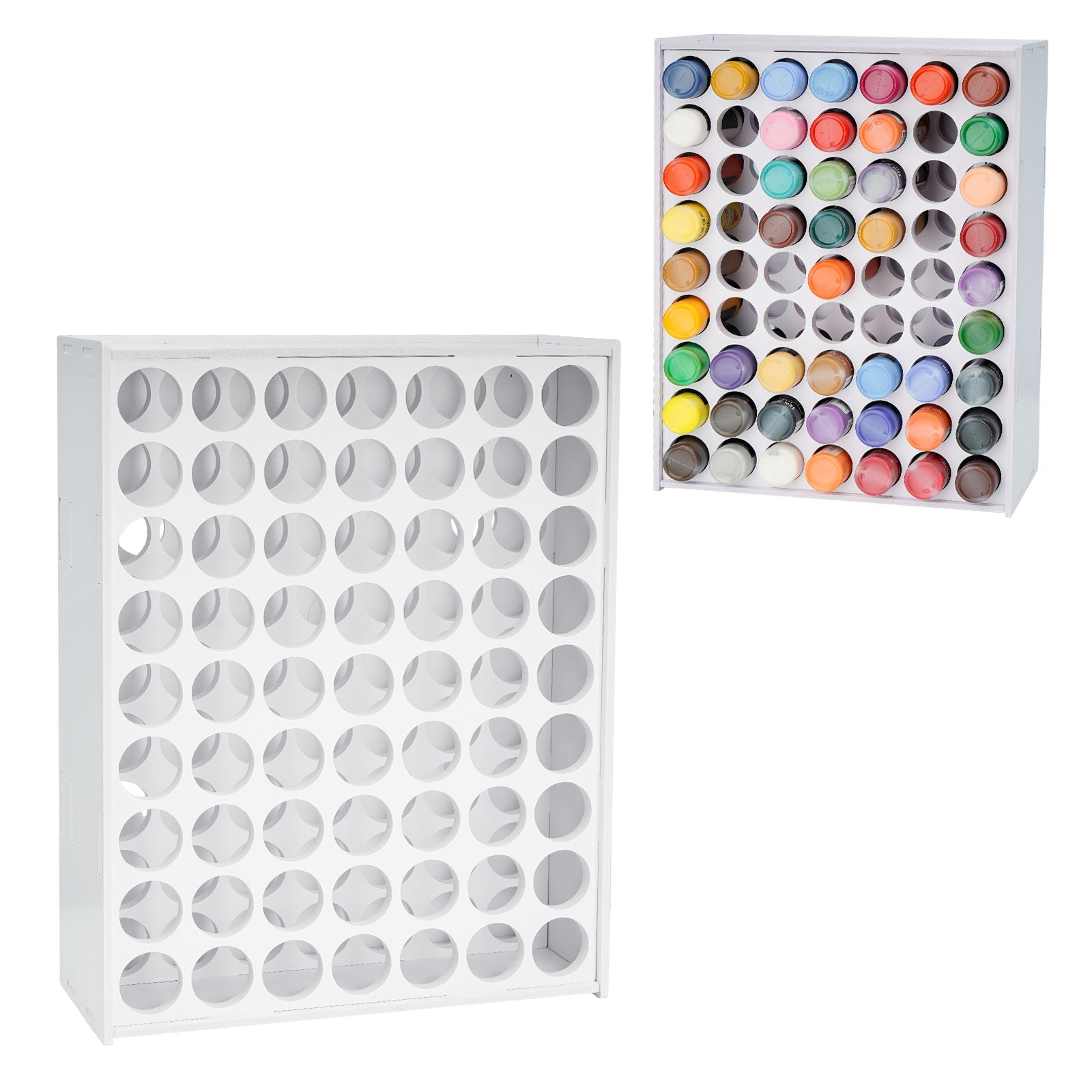 63 Holes Paint Rack for 2oz Acrylic Bottles - Sanfurney