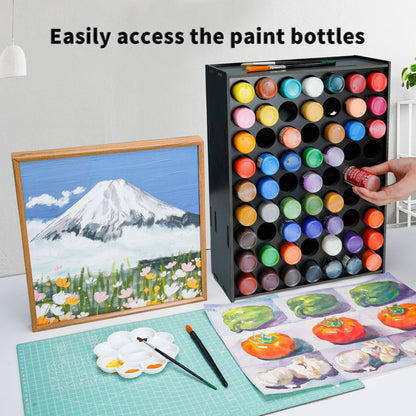 63 Holes Paint Rack for 2oz Acrylic Bottles - Sanfurney