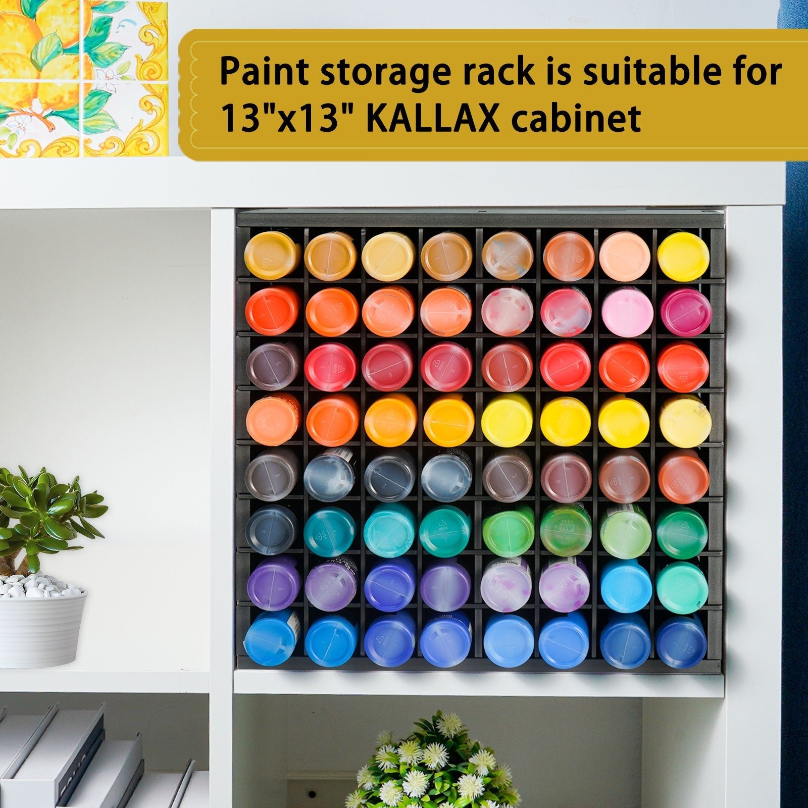 64 Grids Craft Paint Storage Organizer - Sanfurney