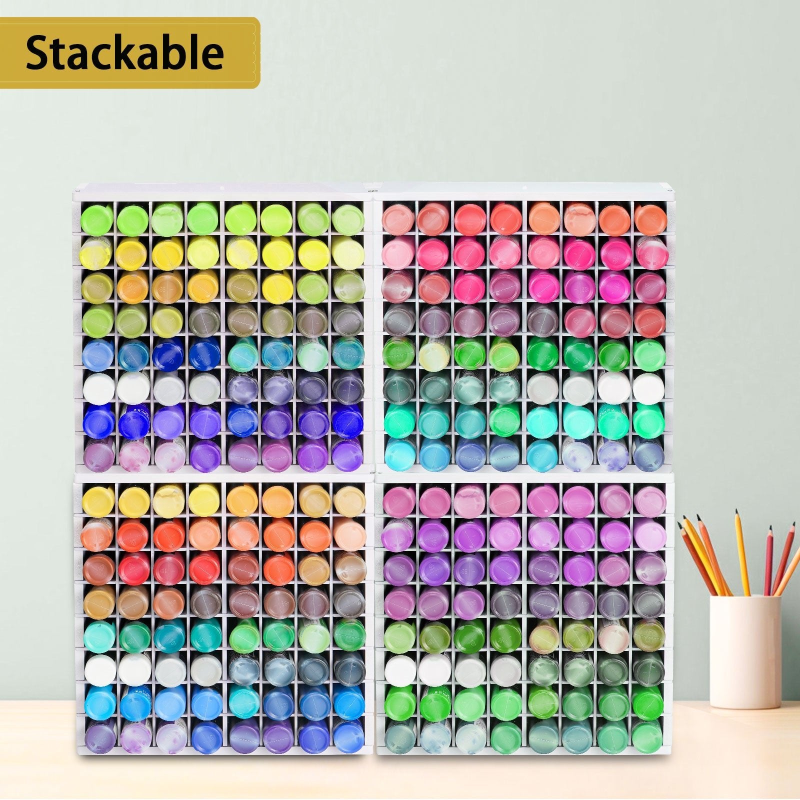 64 Grids Craft Paint Storage Organizer - Sanfurney