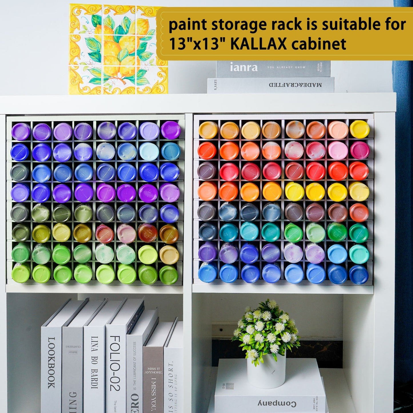 64 Grids Craft Paint Storage Organizer - Sanfurney