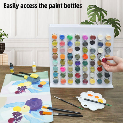 64 Holes Paint Rack for 17ml Dropper Bottles - Sanfurney