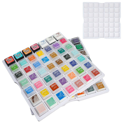 98 Grids Ink Pad Cube Caddy, 2 Large Trays - Sanfurney